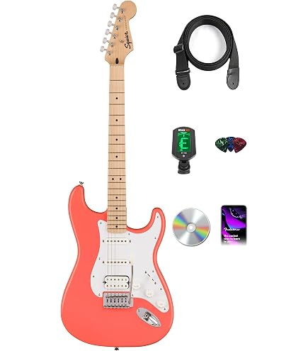 Amazon.com: Fender Squier Sonic Stratocaster HT - Torino Red